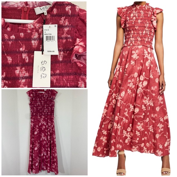 sea monet midi dress